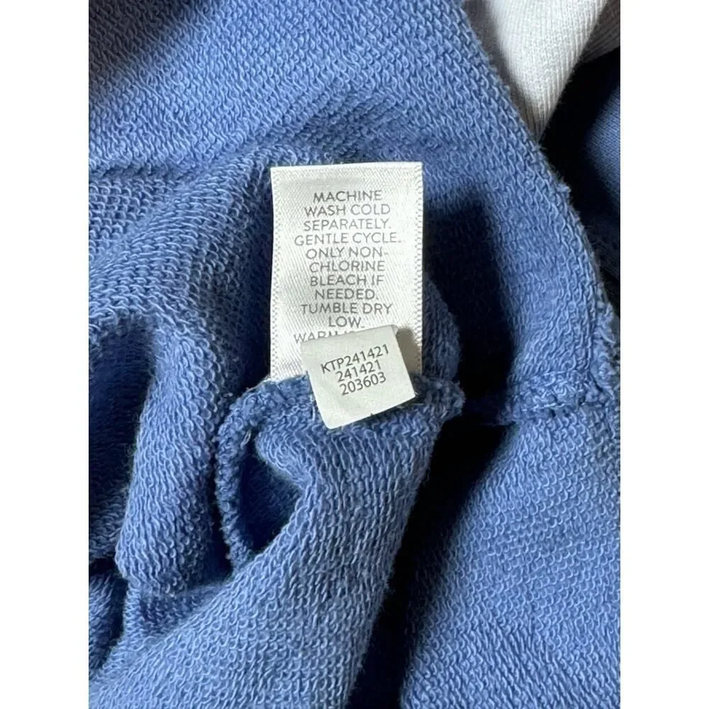 Pure Jill J.Jill Tie Dye Sweatshirt XS Blue White Organic Cotton Dolman Pullover